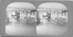 SA0443b - Photograph shows rows of settees, pianos, etc. Identified on the back.